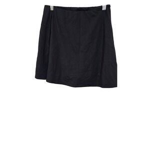 Ododos Black A-Line Skirt With Built-In Shorts M Nylon/Spandex Blend